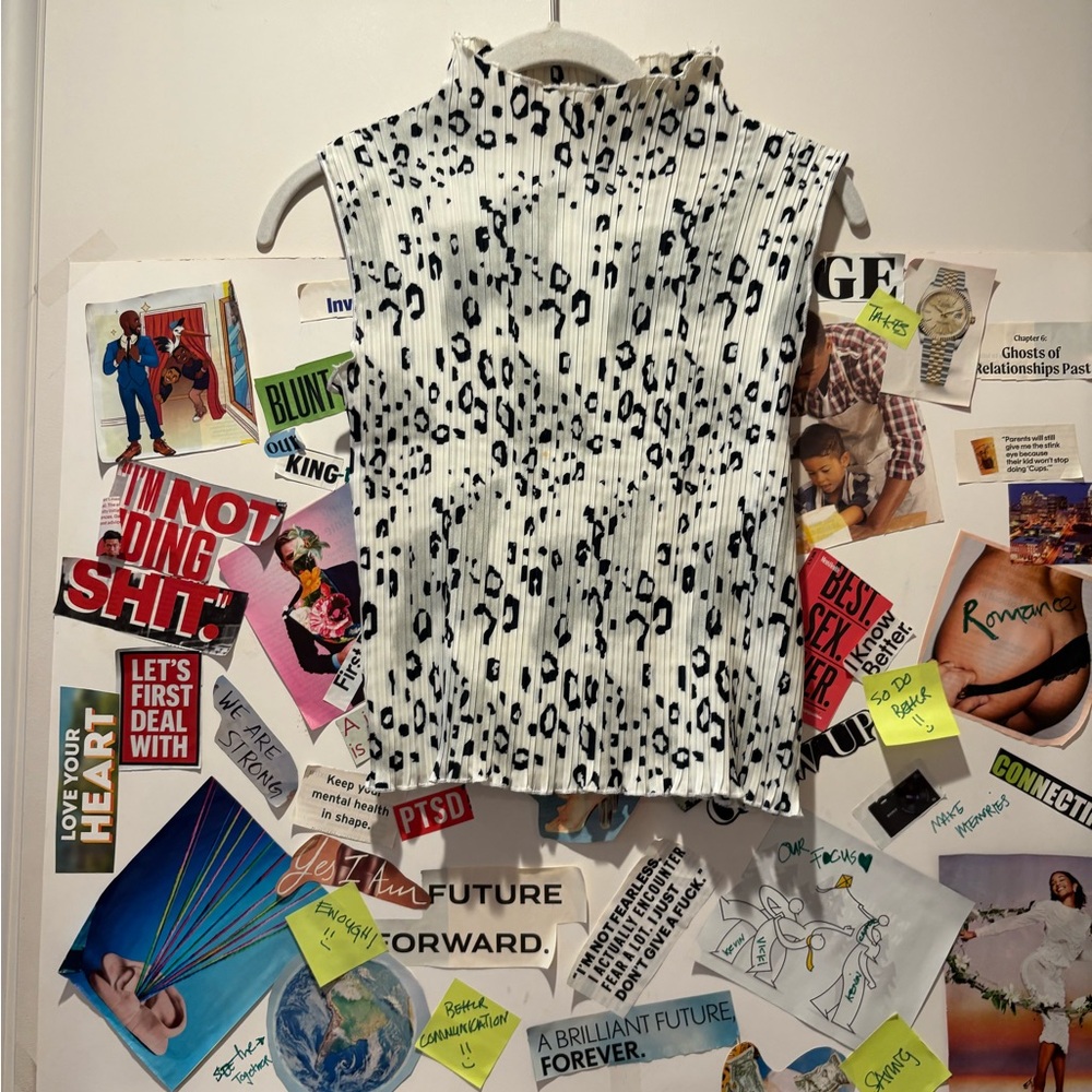 Leopard Print Sleeveless Top
